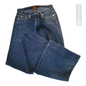 Women's Sizzle Flare Leg Bell Bottom Low Waist Jeans Size 3 Embellishments